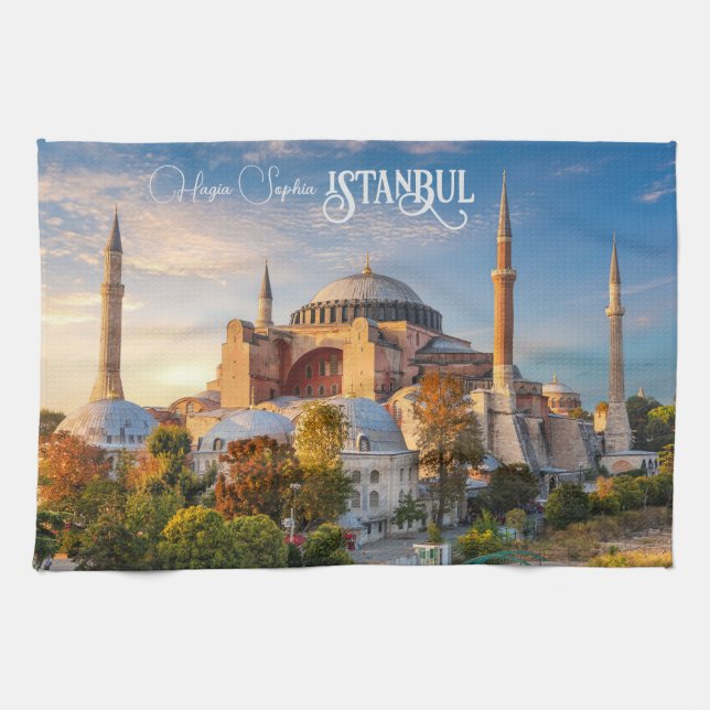 Linge De Cuisine Texte personnalisé Istanbul (Horizontal)