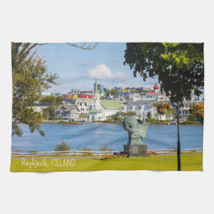 Linge De Cuisine Texte personnalisé Reykjavik, Islande
