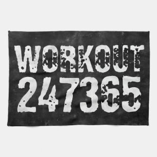 Linge De Cuisine Texte usé et rayé Workout 247365 vintage