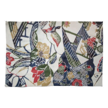 Textile japonais Kimono vintage (Bingata)