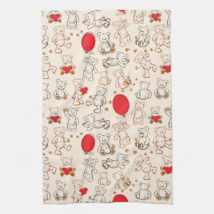 Linge De Cuisine Texture avec le nounours