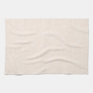 Linge De Cuisine Texture beige et pêche avec blanc.
