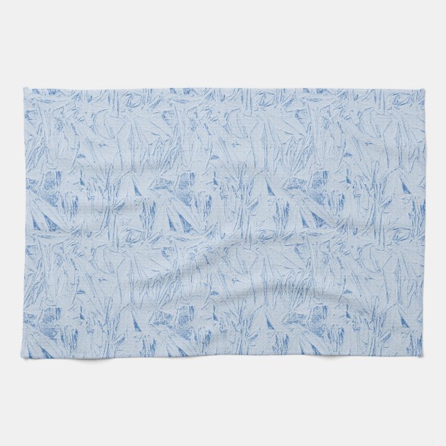 Linge De Cuisine Texture bleu froissé (Horizontal)