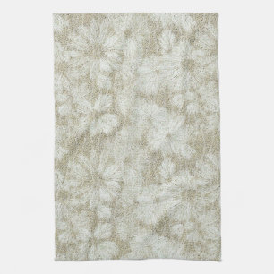 Linge De Cuisine Texture crémeuse veloutée de marguerite florale
