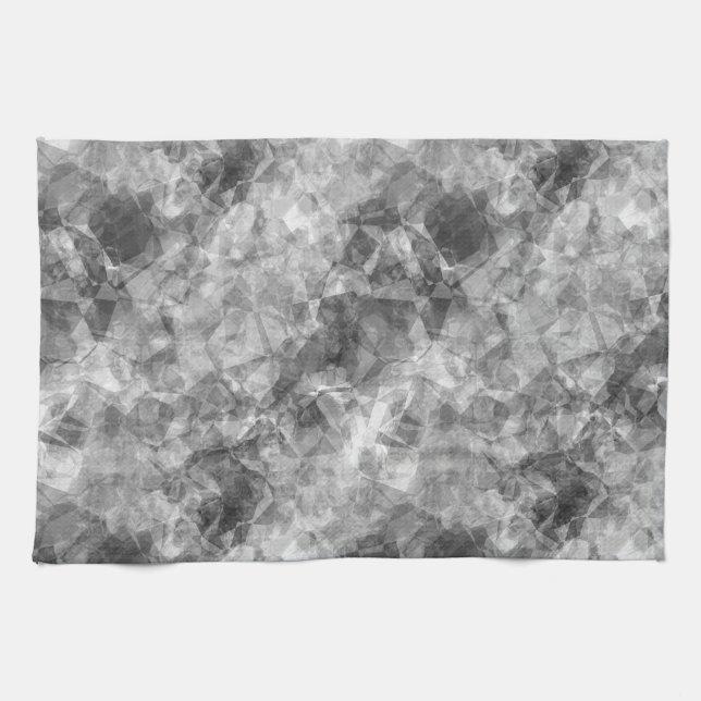 Linge De Cuisine Texture de charbon de bois (Horizontal)