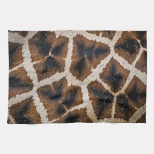 Linge De Cuisine texture de peau de fourrure d'animal girafe sauvag