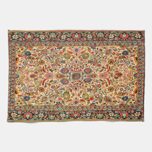 Linge De Cuisine Texture de tapis persan turc d'origine orientale