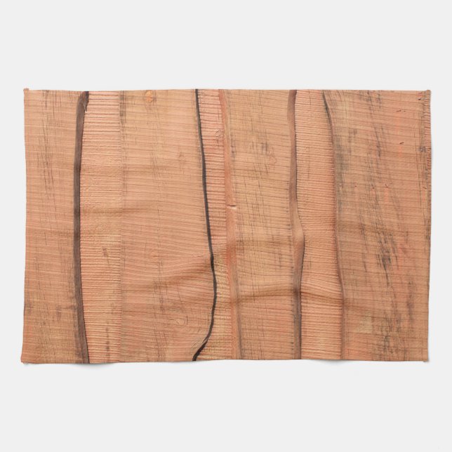 Linge De Cuisine Texture en bois (Horizontal)