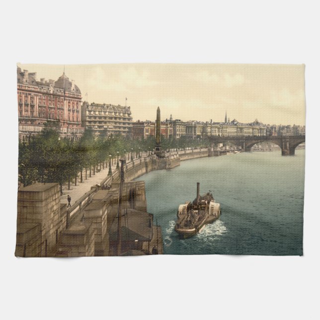 Linge De Cuisine Thames Embankment, Londres, Angleterre (Horizontal)