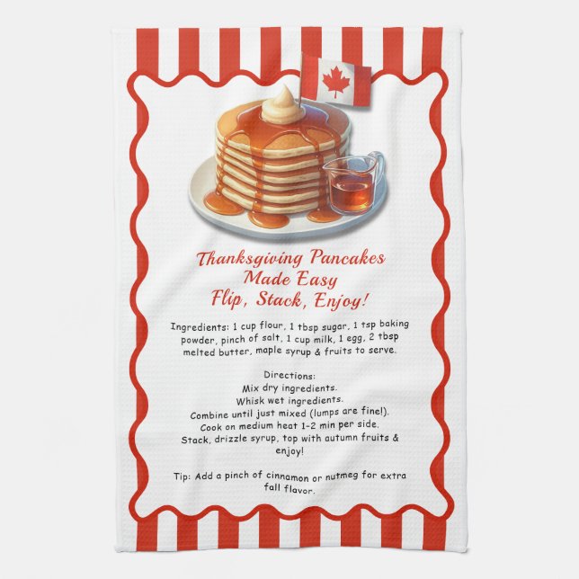 Linge De Cuisine Thanksgiving Canada - Recette de crêpes rapides et (Vertical)
