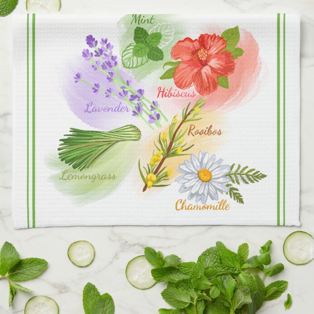 Linge De Cuisine Thé d'herbe préféré de maman (Plié)