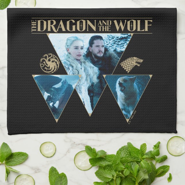 Linge De Cuisine The Dragon and The Wolf Daenerys & Jon Graphic (Plié)