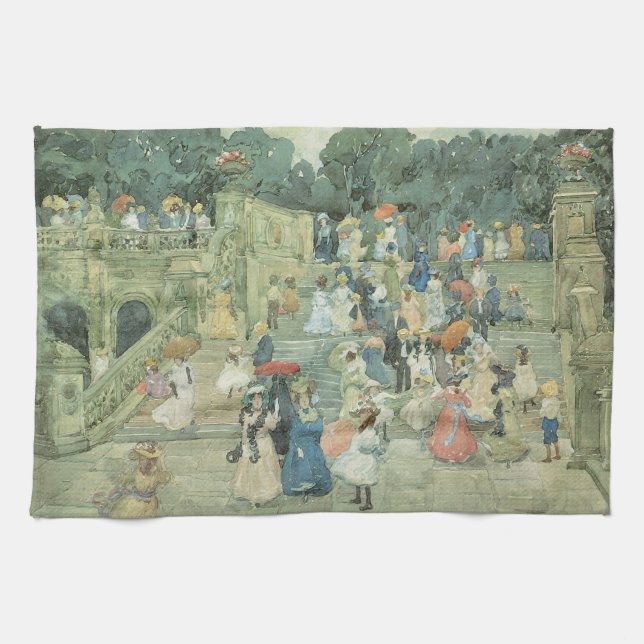 Linge De Cuisine The Mall, Central Park de Maurice Prendergast (Horizontal)