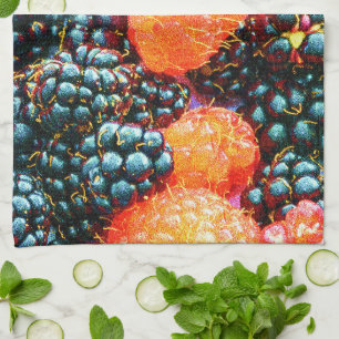Linge De Cuisine "The Mix of Berries" jolie photo. Commandez dès ma