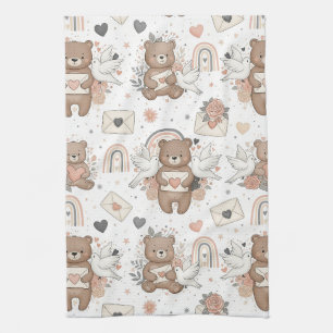 Linge De Cuisine Thème d'ours en peluche neutre pour Baby Shower
