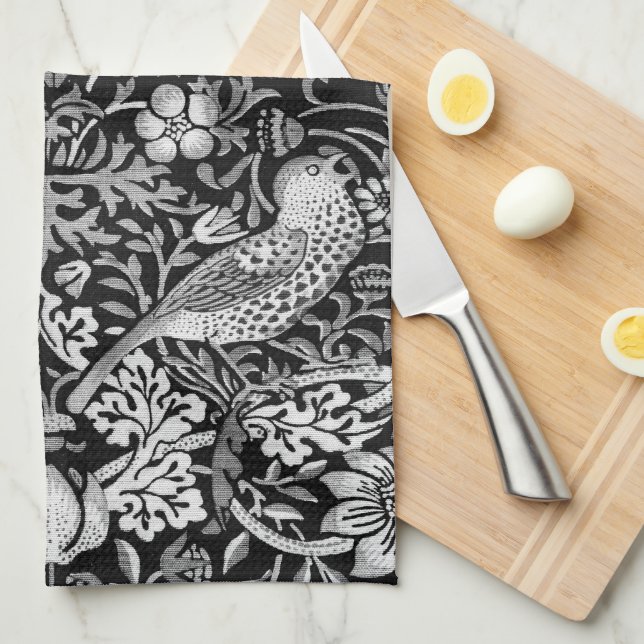 Linge De Cuisine Thief de fraises par William Morris (Quart Plié)