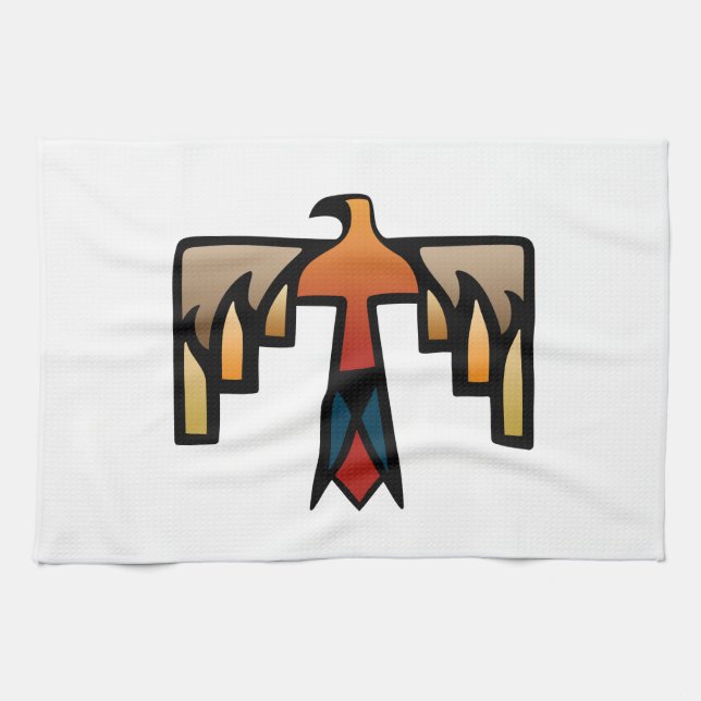 Linge De Cuisine Thunderbird - symbole indien indigène (Horizontal)