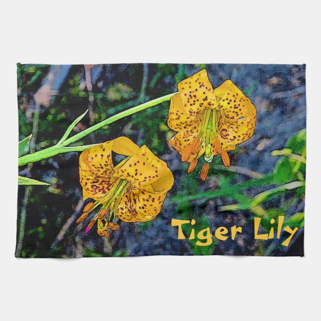 Linge De Cuisine Tiger Lily (Horizontal)