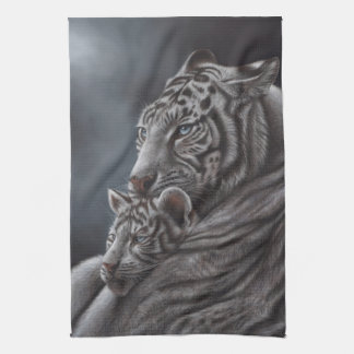 Linge De Cuisine Tigre blanc