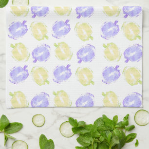 Linge De Cuisine Timbres de citrouille motif Halloween peint à la m