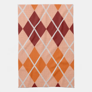 Linge De Cuisine Tissu à motifs de losanges réaliste