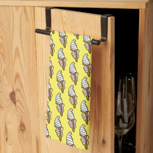 Linge De Cuisine Tissu de cuisine motif de glace Images