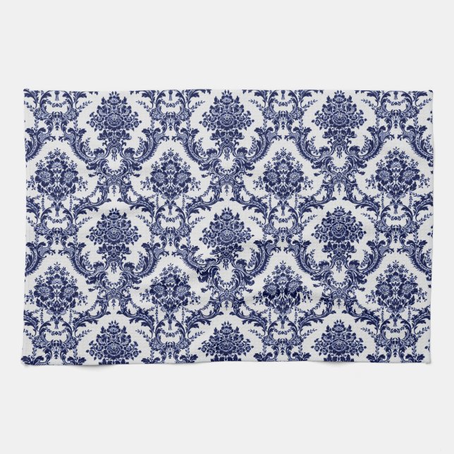 Linge De Cuisine Toile bleu (Horizontal)