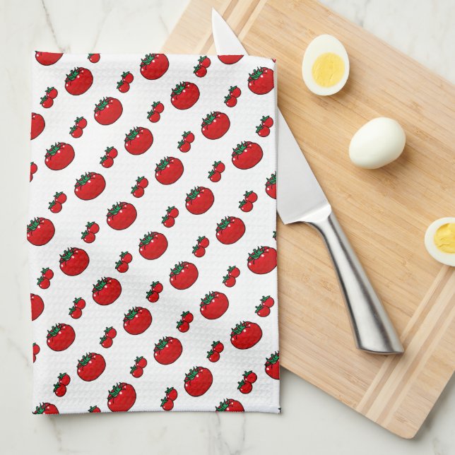 Linge De Cuisine Tomate (Quart Plié)