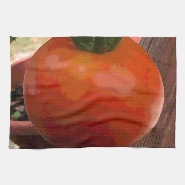 Linge De Cuisine Tomate Rouge (Horizontal)