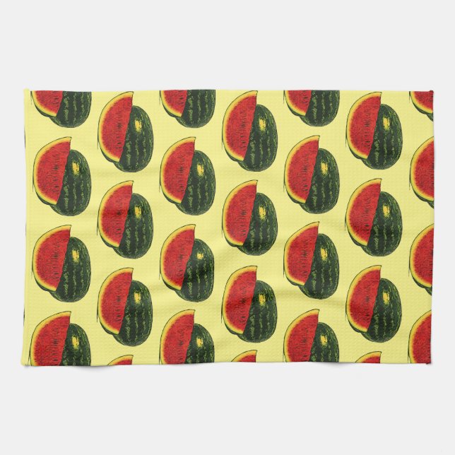 Linge de cuisine torchon fruits pastèque (Horizontal)