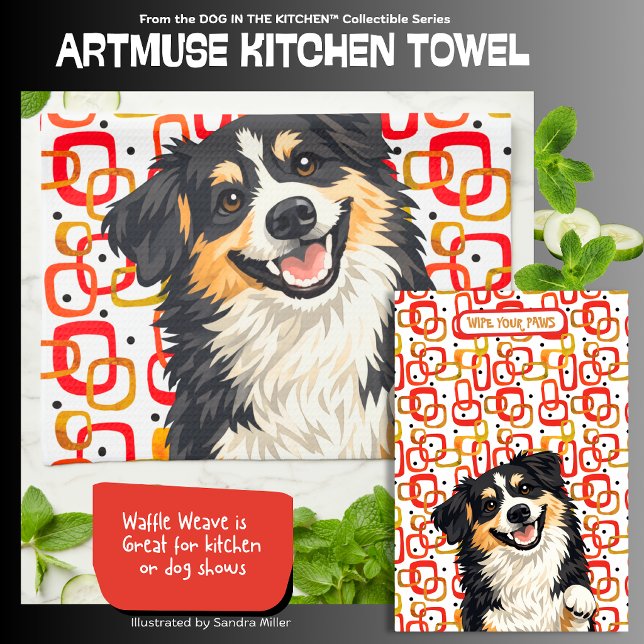 Linge De Cuisine Torrchon de cuisine DOBRO- Aussie - ArtMuse (Créateur téléchargé)