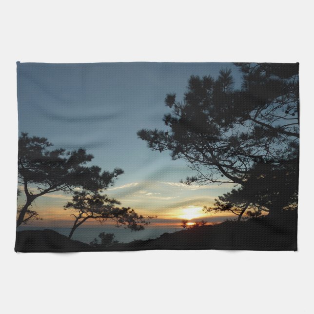 Linge De Cuisine Torrey Pine Sunset III Paysage californien (Horizontal)