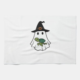 Linge De Cuisine Tortue de mer Halloween Fantôme Chapeau de Sorcièr