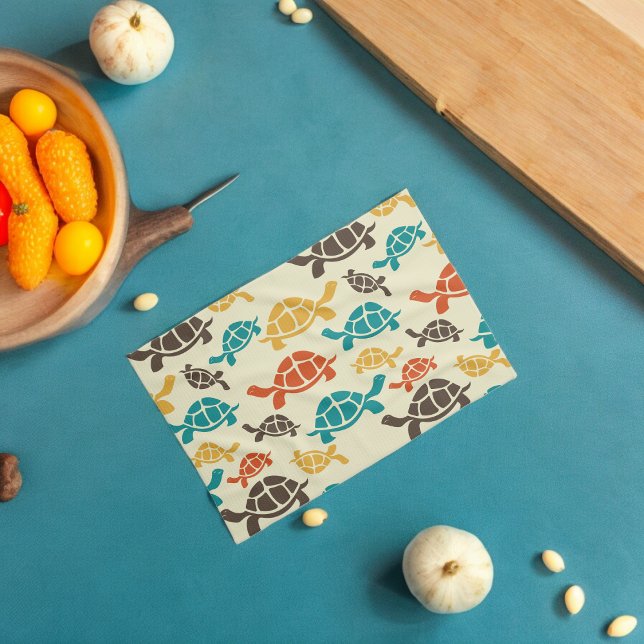 Linge De Cuisine Tortue multicolore (Kitchen Towel)