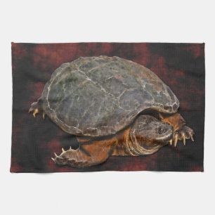 Linge De Cuisine Tortue serpentine Terrapin-lover Cadeau