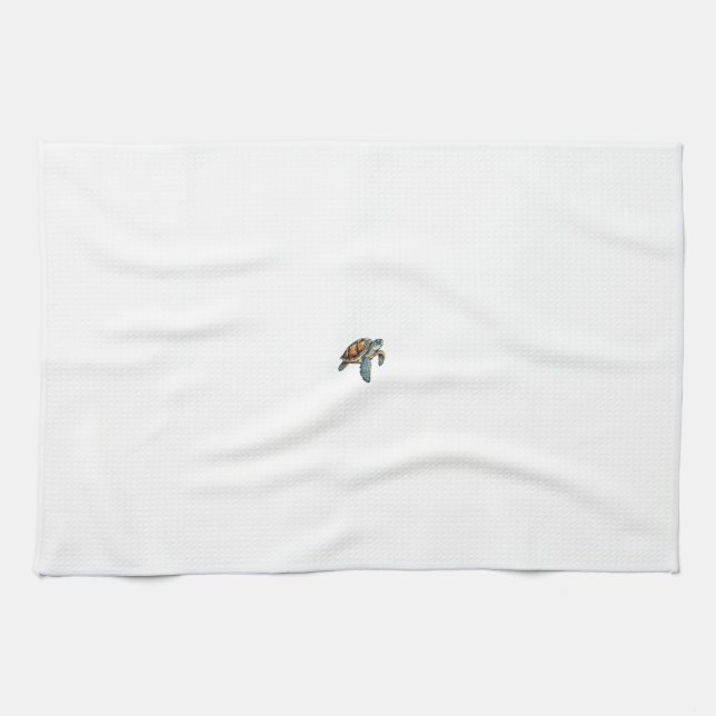Linge De Cuisine Tortues Conception Sous-Marine Pour Plongeurs (Horizontal)