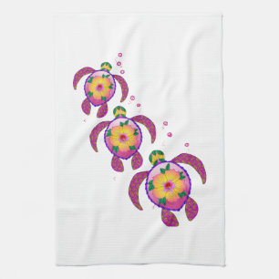 Linge De Cuisine Tortues de Honu hawaïennes tropicales