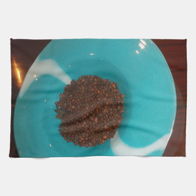 Linge De Cuisine Touch of the Sea : A Cyan Bowl of Coffee (Horizontal)