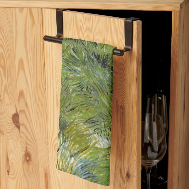 Linge De Cuisine Touffes d'Herbe par Vincent van Gogh (Pliage en tiers)