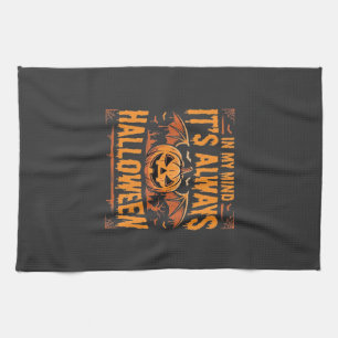 Linge De Cuisine Toujours citrouille de chauve-souris de Halloween