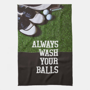 Linge De Cuisine Toujours laver vos balles pour golfeur