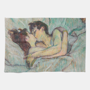 Linge De Cuisine Toulouse-Lautrec - En Lit, Baiser