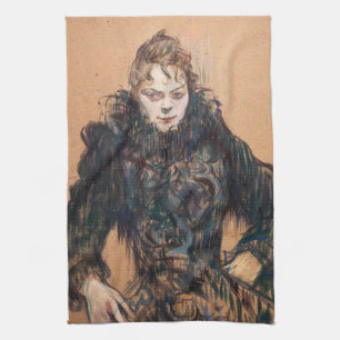 Linge De Cuisine Toulouse-Lautrec - Femme au boa noir