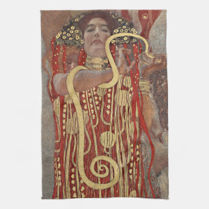 LINGE DE CUISINE TOUR À THÉ : GUSTAV KLIMT : HYGIEIA