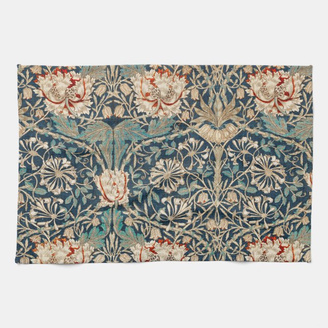 LINGE DE CUISINE TOUR À THÉ : WILLIAM MORRIS : HONEYSUCKLE (Horizontal)