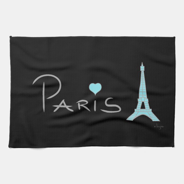 Linge De Cuisine Tour Eiffel de Paris (Horizontal)