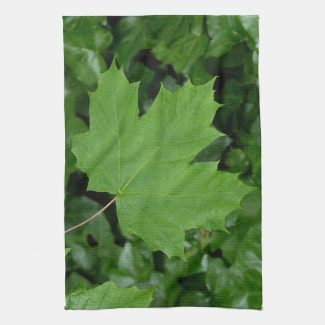 Linge De Cuisine Tour souvenir Canada Maple Leaf Tea Towa Decor (Vertical)