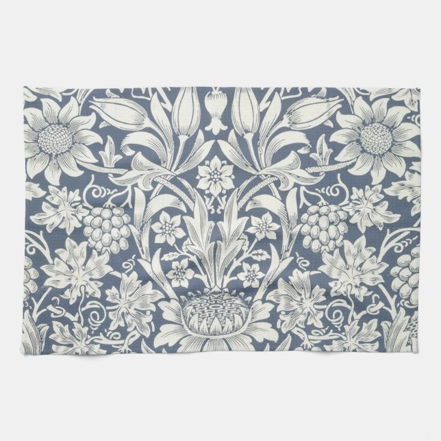 Linge De Cuisine Tournesol Design (par William Morris) Tea Towel (Horizontal)