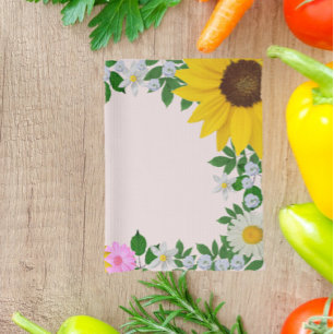 Linge De Cuisine Tournesol rustique Daisy Floral Rose