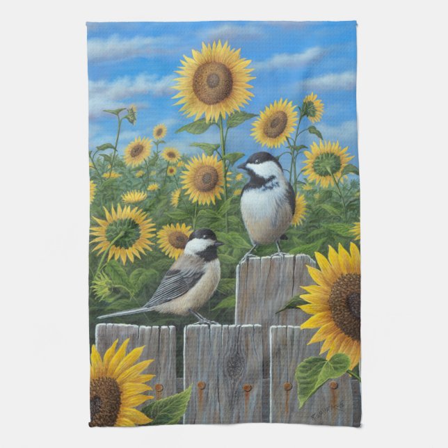 Linge De Cuisine Tournesols (Vertical)